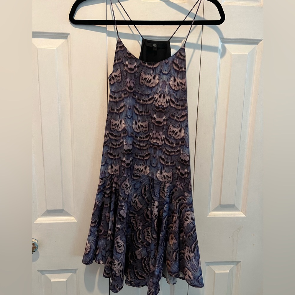Tibi Silk Peacock Dress Size 2